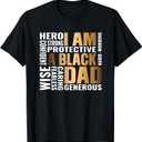 Black Father King Fathers Day Dad Matter Husband Dope Leader T-Shirt (Small)