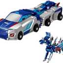 Silver Wing Flying Dragon Crash 2-in-1 Toy, Transforming Car Wing Dinosaur Toy, 2-in-1 Vehicle Dinosaur Car for Boys Aged 3-5 - Fun and Interactive Toy with Easy Conversion