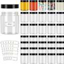 36 Pack Plastic Jars with Lids, Clear 8 oz Plastic Jars with Lids, 8oz Jar with Lid, Clear Containers for Cream, Lotion, Scrubs, Cosmetics