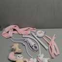 JOLLITO Crib Mobile for Girls, Soft Pink Musical Baby Crib Mobile with 12 Lullabies, Rotating Arm and Detachable Plush Animal Toys, Nursery Decor Baby Mobile for Crib Toys Bassinet