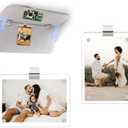 Car Visor Photo Clip Acrylic Magnetic Picture Holder Frame for Sun Visor Car Accessories Adding Family or Personal Photos (2 PCS)