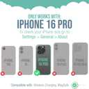 Smartish iPhone 16 Pro Protective Magnetic Case - Gripzilla Compatible with MagSafe [Rugged + Tough] Heavy Duty Armor Slim Cover w/Drop Tested Protection for Apple iPhone 16 Pro - Black Tie Affair