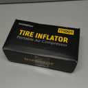 150 PSI Tire Inflator Portable Air Compressor, 12V DC Auto Shutoff Air Pump with Digital Pressure Gauge and Emergency LED Light for Car Tires, Bicycle & Balloons, Black