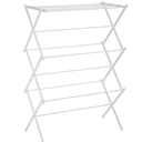 Amazon Basics Foldable Portable Metal Clothes Drying Rack for Indoor Air Drying, Energy Saving, 14.5 x 29.5 x 41.8 inches, White