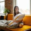 Eli & Elm Everyday Memory Foam Everyday Bed Pillow - Plush Soft Support with Cooling Fabric, Washable Cover, Ideal for Sleeping - Overstuffed Plush Support (Latex (More Support)), Queen