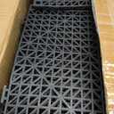 VEVOR Interlocking Tile 55PCS Black, Drainage Tiles 12" x 12" Splicing, Soft PVC Interlocking Drainage Floor Tiles, Non-Slip Drainage Holes for Restroom, Bathroom, Kitchen, Pool, Wet Areas