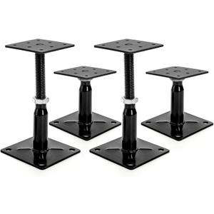 Yarlung 4 Pack Adjustable Support Jacks for Floor, Heavy Duty Screw Jacks House Jack Stand, Floor Joist Jacks Post 4" to 7" for Level and Lift Supports, Floor Straightener, Deck Foundation