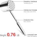 Meat Tenderizer, Heavy Duty 304 Stainless Steel Meat Tenderizer Tool, Meat Hammer Dishwasher Safe, Meat & Poultry Tenderizers,Meat Pounder for Steak, Chicken, Fish, Pork, Beef