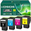 SINOPRINT Remanufactured Toner Cartridge Replacement Compatible for Xerox C310 C310DNI C310DNIM C315 C315DNI Printer Ink(006R04356 006R04357 006R04358 006R04359-4Packs)