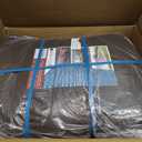 Tarp Cover Brown/Black Heavy Duty 40X40 Thick Material, Waterproof, Great for Tarpaulin Canopy Tent, Boat, RV Or Pool Cover (Heavy Duty Poly Tarp Brown/Black) (Brown-medium Weight Protection)