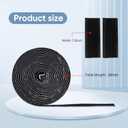 2 x 20Ft x 1.5 Inch Hook and Loop Tape Strips with Adhesive, Heavy Duty Sticky Back Nylon Strips for Home, Office, School, Crafting & DIY Projects, Double Sided Strips - Adhesive Fastening Tape