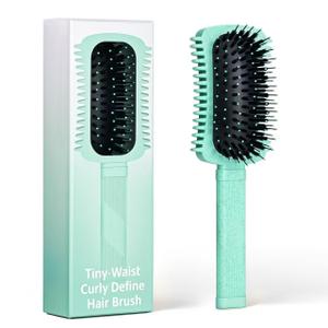 Curly Hair Brush Defining, Volume Curl Defining Brush for Effortlessly Detangling Shaping and Styling Women's Curls, Waves & Coils, Curly Hair Products, Reduce Frizz