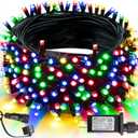 TW SHINE Christmas Lights, 200 LED 66FT Outdoor Christmas Lights Plug in with 8 Modes, Waterproof Light Outdoor, Indoor Xmas Decorations for Party Yard House Decor, Multi-Colored