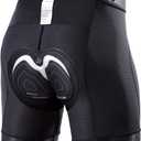 NICEWIN Mens 4D Padded Bike Shorts Anti-slip Leg Cycling Underwear Wide WaistBand Biking Bicycle Motorcycle Underpants (X-Large, Black)