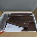 Nightstand,Modern Bedside Table with Storage Drawer and Open Wood Shelf, for Living Room, Bedroom and Small Spaces, Accent Night Stand with Solid Wood Legs, Easy Assembly,Walnut Brown