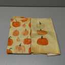 Vintage Pumpkin Kitchen Towels and Dishcloths Set of 2, Rustic Fall Pumpkin Decorative Hand Tea Towels for Bathroom Kitchen, 1624 Inches