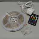 Monster 16.4ft Sound Reactive Multi-Color LED Light Strip with IR Remote Control, Indoor Use, Xtreme Easy Assembly