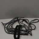 NTR Long Dog Leash, 20FT Check Cord with Swivel Lockable Hook and Comfortable Padded Handle for Reflective Dog Leash for Small Medium and Large Dogs Walking Training Hiking Camping Playing (20ft*1/3", Black)