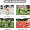 8PCS Stepping Stones for Kids Sensory, Durable Non-Slip Balance Stones for Toddlers,Stackable Indoor & Outdoor Obstacle Course Toys, Develops Balance & Gross Motor Skills (Macaron color)