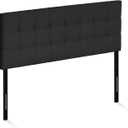 FURINNO Roanne Tufted Headboard, Queen, Black