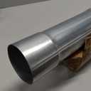 Silver Galvanized Straight Exhaust Pipe Tubing Steel Straight Tube Piping 4FT Long 3 Inch OD 48 inch Tailpipe Exhaust Pipe Exhaust System