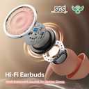 MUSICOZY Bluetooth 5.3 Sleep Earbuds, Lightweight in-Ear Sleeping Earbuds, Sleep Headphones White Noise, Podcasts, Study, Focus