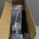 ZOBER Black Velvet Hangers 50 Pack - Clothes Hangers, Coat Hanger for Pants & Dress Clothes - Non Slip w/ 360 Degree Swivel, Holds up to 10 lbs - Strong Felt Hanger for Clothing