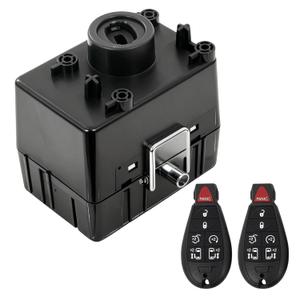 68210150AB Wireless Ignition Module Switch Kit w/ 2 Keys Compatible with 2008-2010 Dodge Ram 1500 2500 3500 Charger Challenger Magnum for 2008-2011 Chrysler 300 2008-2011