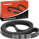 A-Premium Engine Serpentine Drive Belt Compatible with Jeep, Dodge, Buick, Chevrolet, Chrysler & Pontiac Cars - Grand Cherokee, Charger, Durango, Challenger, Regal, Impala, Monte Carlo, 300, & More