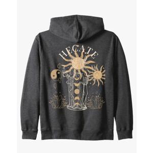 Sun Triple Moon Goddess Witch Wiccan Pagan Witchcraft Hecate Zip Hoodie XL