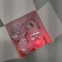 Hicarer LED Light up Rings Bachelorette Flashing Party Favors Plastic Diamond Glow in The Dark Ring for Birthday Wedding Bridal Shower Party Accessories Supplies (White)