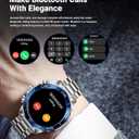 SOUYIE Smart Watch for Men,1.43''AMOLED Screen with 24 Hours Healthy Monitor, 100+ Sports Modes Fitness Tracker Watch, 400mAh Battery Pedometer Calorie Smartwatch Compatible Android iOS