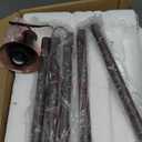 Floor Lamps for Living Room - 60" Resin Farmhouse Floor Lamp with Adjustable Color Temperatures - Vintage Standing Lamp Reading Light with Linen Shade Tall Lamp for Bedroom Office, Reddish Brown