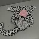 Dog Cow Costume Funny Pet Halloween Costumes Animal Cow Hoodie for Halloween Dog Cat, 10x15, S