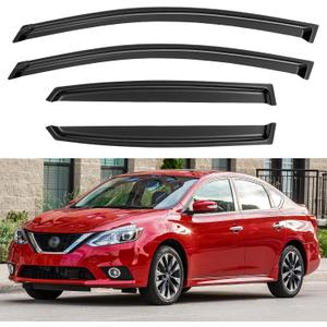Window Visors Rain Guards Shield for 2013-2019 Nissan Sentra, Window Wind Deflectors Vent Shades for 13-19 Sentra