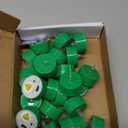 LANKER 24 Pack LED Tea Lights Candles, Flickering Green Flameless Tealights, Long Lasting Battery Operated Fake Candles, Decoration for Halloween and Christmas (Green - 24pcs)