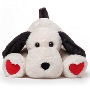 Bearington Puppy Love Valentine Stuffed Animal, 14 Inch Valentines Puppy, Valentines Dog Plush, for Ages 0-14
