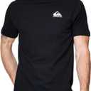 Quiksilver Men's Big and Tall Short Sleeve Cotton Crewneck T-Shirt (Black) 4x TALL