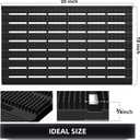 MATALL Heavy Duty Outdoor Mat - 18 x 30 Inches Non-Slip Drainage Floor Mat for All Weather Garage Pool Home Entry Indoor Mud Mat