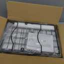 Towel Racks for Bathroom,Towel Rack Wall Mounted, 6 Tier Rolled Or Folded Towel Holder with Floating Shelves, Bathroom Towel Holder for Bath, Hand Towels,Metal,White Wood Panel (J-type Black Rack)