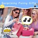 2 x 2Pcs Middle Finger in A Box Gay Gifts Funny Adult for Men Women Prank Joke Toy Gifts Hilarious White Elephant Gifts Prank Box Funny Birthday Gifts Relief Pop Up Middle Finger Box Fun Surprise Gift