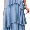 SOLY HUX Women's Sundresses Ruffle Layered Halter Flowy Maxi Dress Elegant Wedding Guest Dresses, Large 