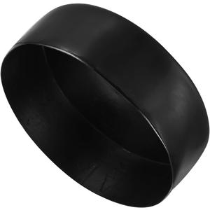 uxcell 180mm(7") Rubber End Caps, Round Vinyl Plug Insert Plastic End Caps for Tubing, Fence, Pipe Post, Furniture, Railing, Black, 50mm Height