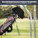 Golf Bag Umbrella for Club Protection - Rain Cover Flex Umbrella