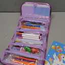 56 PCS Washable Scented Markers Set with Glitter Pencil Case, Mermaid Unicorn Arts and Crafts for kids 4-6-8 Kids Coloring Drawing Kits for 4-8 Years Old Girls Birthday Gifts