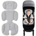 Baby Stroller Cooling Pad, Universal Soft Cooler Pad, Breathable Adjustable Car Seat, Liner Detachable 2-Piece Cooling Cushion Fits Strollers, Car Seat, High Chair, Bassinet, Swing