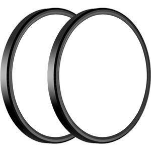 Two Pack 3200lm LED Flush Mount Ceiling Light, Super Slim 12 inch Ceiling Light, 5000K LED Lights for Bedroom, Living Room, Dining Room,Garage,Office (Black)