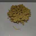 30PCS Christmas Glitter Snowflake Ornaments Plastic Snowflakes Ornaments-Xmas Tree Decorations,4.7-inch (Gold)