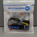 Video Capture Card, USB Video Capture Device,RCA to USB Audio Video Converter,VHS Mini DV VCR Hi8 DVD to Digital Converter for PC TV Tape Player Camcorder,Support PAL/NTSC,MAC Windows Vista Compatible