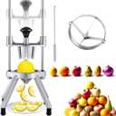 Commercial Lemon Cutter 4-Section with V-Shaped 420 Stainless Steel BladesEasy Wedger Stainless Steel Blade Fruit Lime Slicer NSF Certified Easy-to-Use for Bar Restauran